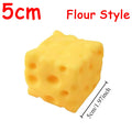 5/6/7CM Jumbo Cheese Cube Stress Ball Shapeable Squeeze Decor Non-Bounce or Bounce ASMR Sensory Anti-Stress Relief Squishy Toy