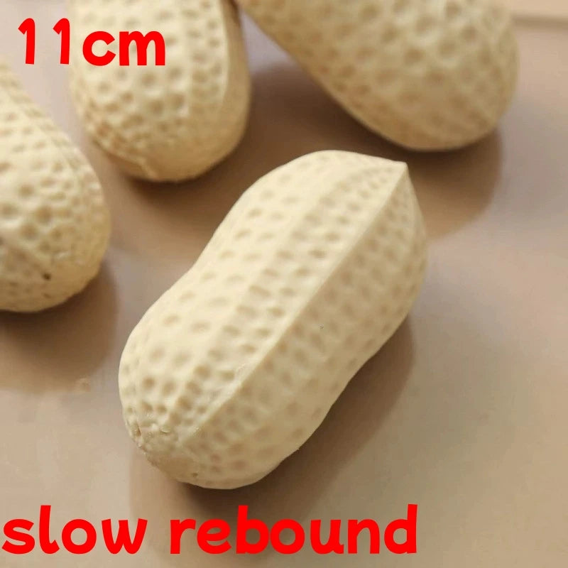 Squishy Peanut Stress Ball Squeeze Toy No Rebound Buttery-Soft Feel Fidget Toy ASMR Sensory anti Stress Toys for Adults