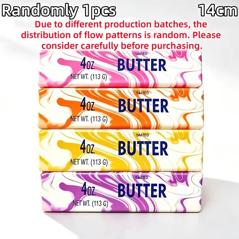Squishy Butter Stick Fidget Toy Sticky Butter Stick Slow Rebound Stress Ball Squeeze Toy Anti-Stress Sensory Toy for Adults