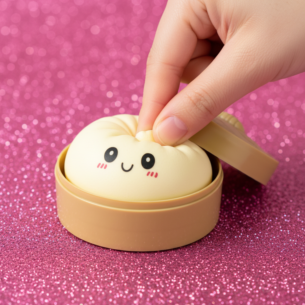 Dumpling Squishy gequetscht